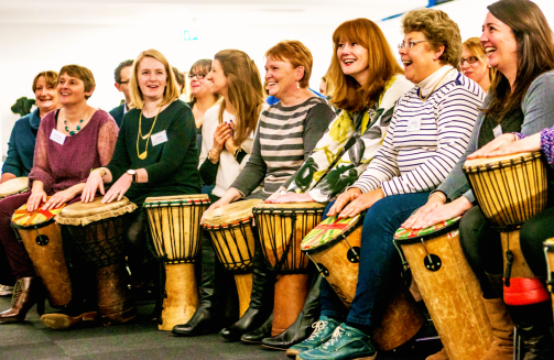 Corporate drumming workshop'